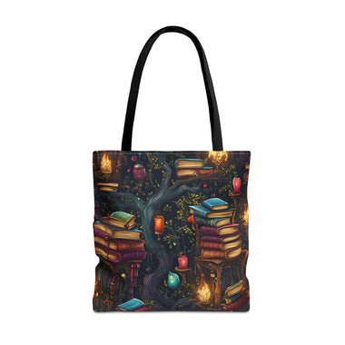 Whimsical Book Forest Tote Bag