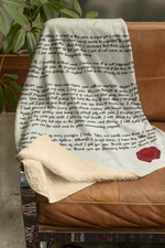 Grecian Love Letter Blanket